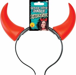 Rubie''s-156381 Opaska na czaszkę lum diabła, unisex dzieci,