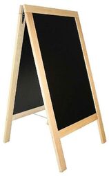 CONTACTO Tablica wolnostojąca drewniana o wymiarach 71x134 cm