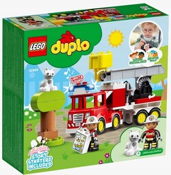 Klocki Lego Duplo Wóz Strażacki Straż Pożarna Auto
