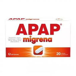 APAP Migrena, 20 tabletek powlekanych