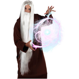 Peruka czarodziej z brodą