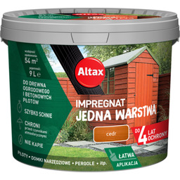 Impregnat do drewna ogrodowego JEDNA WARSTWA 9 l