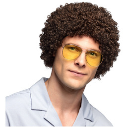 Peruka Afro Ricardo brązowa