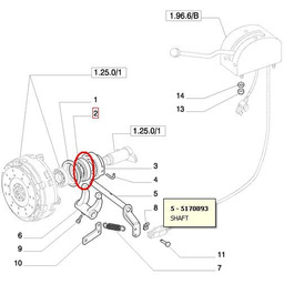 ŁOŻYSKO OPOROWE WAŁKA WOM NEW HOLLAND CASE STEYR