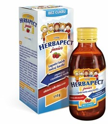 Herbapect Junior o Smaku Malinowym Syrop Bez Cukru