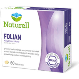 NATURELL Folian kwas foliowy - 60 tabletek