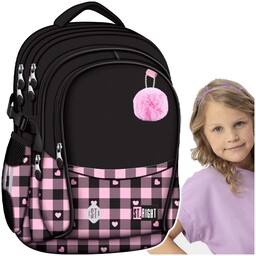 Plecak 4 komorowy Pink Checkered ST-Majewski