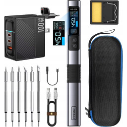 Zestaw lutownica cyfrowa Usb Fnirsi HS-02A 100W 6