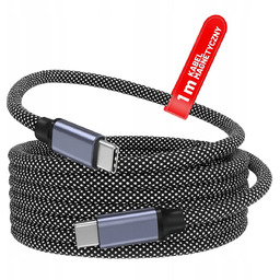 Mocny kabel USB-C - USB-C 1m Alogy