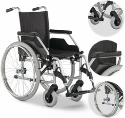Wózek inwalidzki składany BUDGET firmy MEYRA : szer.