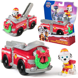 Psi Patrol świąteczny Pojazd z figurką Wóz Strażacki