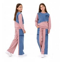 Dres Dla Dziewczynki Dresowy Komplet Dziewczęcy Bluza Spodnie