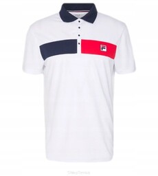 Koszulka tenisowa Fila Polo Jayden biała XXL