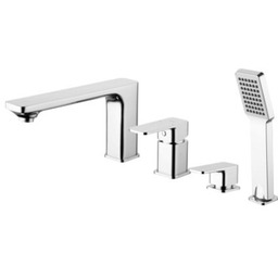 Omnires Apure bateria wannowa 4-otworowa kompletna chrom AP2232CR