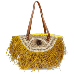 Sca''Viola Żółta Torebka Damska Elegancki Koszyk Boho