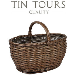 KOSZ WIKLINOWY Z PAŁĄKIEM 40x30x20/30 cm