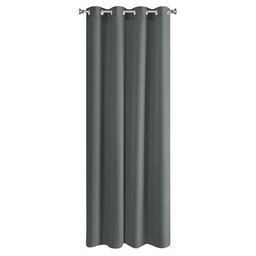 Eurofirany Zasłona 140x250 Rita grafitowa gotowa na przelotkach