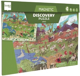 SCRATCH Puzzle 80 EL Gra Obserwacyjna Dinozaury