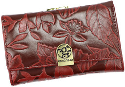 Zgrabny damski portfel roślinny wzór Gregorio