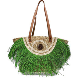 Sca''Viola Zielona Torebka Damska Stylowy Koszyk Boho