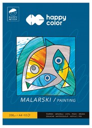 Blok malarski Młody Artysta A4 10ark 200g Happy