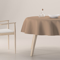 Obrus okrągły, mocca, Crema