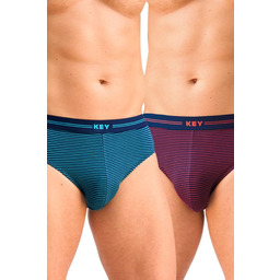 Slipy męskie bambusowe (2pack) uniwersalne w drobne paski