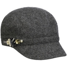 Czapka Rhinestones by Betmar, szary, One Size