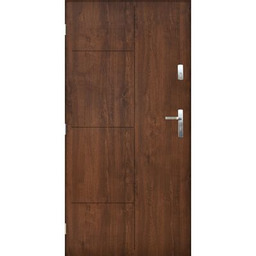 Drzwi zewnętrzne LUNA Orzech 90 lewe