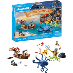 PLAYMOBIL Pirates 71636 Kalendarz adwentowy: Piraci, 24 niespodzianki,
