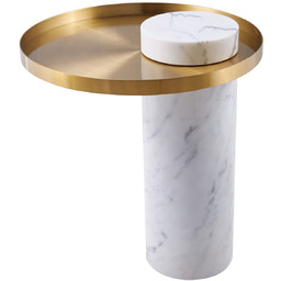 Moos Home Designerski stolik kawowy COLUMN DP-FA1 white