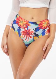 Figi bezszwowe z wysokim stanem Flower Folk Maxi