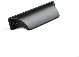 Uchwyt meblowy muszlowy Trani 64 Metalowy Czarny Mat