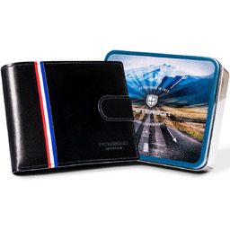 Skórzany Portfel Męski Na Zatrzask - Peterson