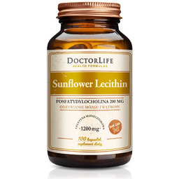 DOCTOR LIFE_Lecytyna z nasion słonecznika 1200mg suplement diety