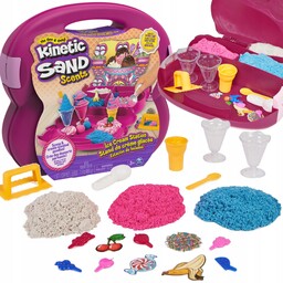 Piasek Kinetyczny Lodziarnia Lody Kinetic Sand Duży Zestaw