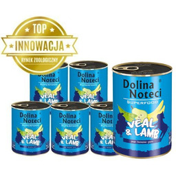 DOLINA NOTECI PREMIUM SUPERFOOD cielęcina i jagnięcina 6x400g