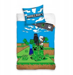Pościel Bawełniana Licencyjna 160/200 2cz Minecraft