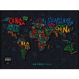 Mapa Zdrapka Travel Map Letters World