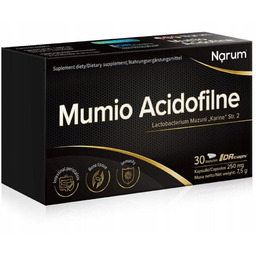 Mumio Acidofilne 30kaps. ZDROWA FLORA JELIT Narum