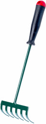 Grabki ogrodowe 6-zębne 30 x 11 cm, zielone
