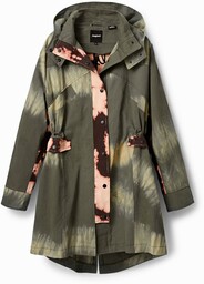 Parka z efektem tie-dye