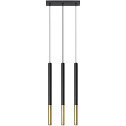 Lampada a sospensione nero MOZAICA 3L / Oro