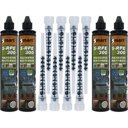 4x Kotwa Chemiczna Poliestrowa 300ml 8x Mieszadło żywica