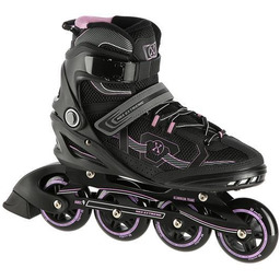 NILS EXTREME NA9157 CZARNO-FIOLETOWY ROZM. 42 ŁYŻWOROLKI