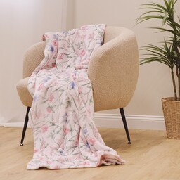 Drukowany koc Kiros 150x200 cm z motywem kwiatowym