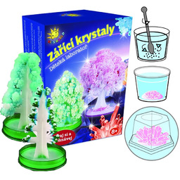 Laboratorium hodowli świecących kryształów zestaw małego chemika