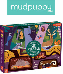 Mudpuppy, puzzle, dwustronne Las nad i pod ziemią,