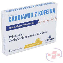 Cardiamid z kofeiną x8 pastylek do ssania