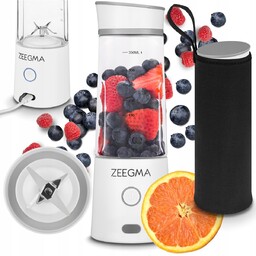 Blender Przenośny Smoothie Bezprzewodowy Usb 450Ml Kielichowy +